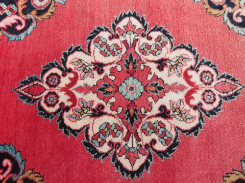 ATTRACTIVE ANTIQUE JOZAN VILLAGE RUG WEST CENTRAL PERSIA 155CM X 109CM - ADDITIONAL PHOTO 11