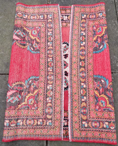 ATTRACTIVE ANTIQUE JOZAN VILLAGE RUG WEST CENTRAL PERSIA 155CM X 109CM - ADDITIONAL PHOTO 15