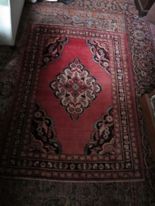 ATTRACTIVE ANTIQUE JOZAN VILLAGE RUG WEST CENTRAL PERSIA 155CM X 109CM - ADDITIONAL PHOTO 19