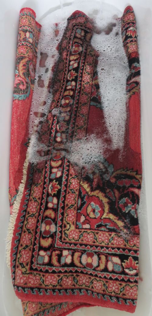 ATTRACTIVE ANTIQUE JOZAN VILLAGE RUG WEST CENTRAL PERSIA 155CM X 109CM - ADDITIONAL PHOTO 20
