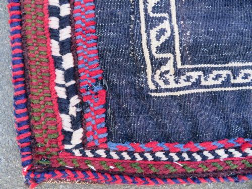ANTIQUE AFSHAR DINING OR BREAD SOFREH RUG WALL HANGING DISPLAY BREAD EATING CLOTHAFSHAR TRIBES OF KERMANSOUTH PERSIA - ADDITIONAL PHOTO 8
