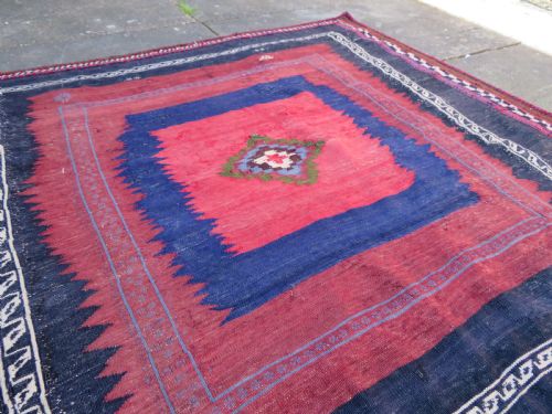 ANTIQUE AFSHAR DINING OR BREAD SOFREH RUG WALL HANGING DISPLAY BREAD EATING CLOTHAFSHAR TRIBES OF KERMANSOUTH PERSIA - ADDITIONAL PHOTO 16