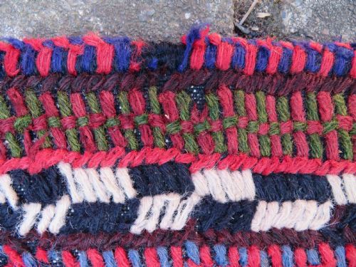 ANTIQUE AFSHAR DINING OR BREAD SOFREH RUG WALL HANGING DISPLAY BREAD EATING CLOTHAFSHAR TRIBES OF KERMANSOUTH PERSIA - ADDITIONAL PHOTO 18