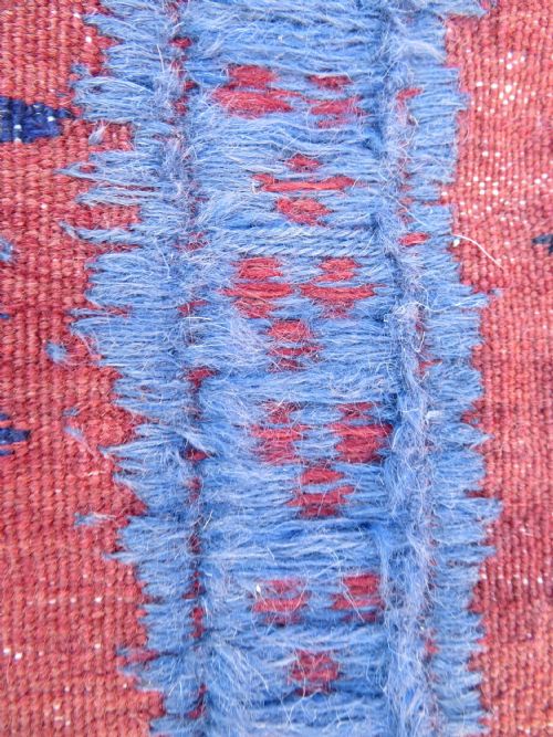 ANTIQUE AFSHAR DINING OR BREAD SOFREH RUG WALL HANGING DISPLAY BREAD EATING CLOTHAFSHAR TRIBES OF KERMANSOUTH PERSIA - ADDITIONAL PHOTO 23