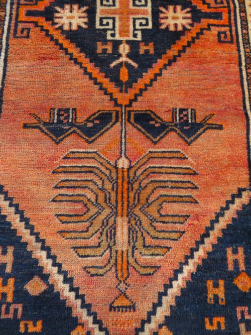 ANTIQUE TURKISH KURDISH VILLAGE RUG MALATYA PROVINCEEASTERN ANATOLIA162CM X 100CM - ADDITIONAL PHOTO 6