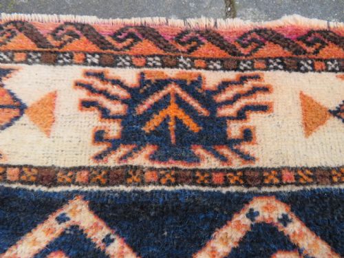 ANTIQUE TURKISH KURDISH VILLAGE RUG MALATYA PROVINCEEASTERN ANATOLIA162CM X 100CM - ADDITIONAL PHOTO 13