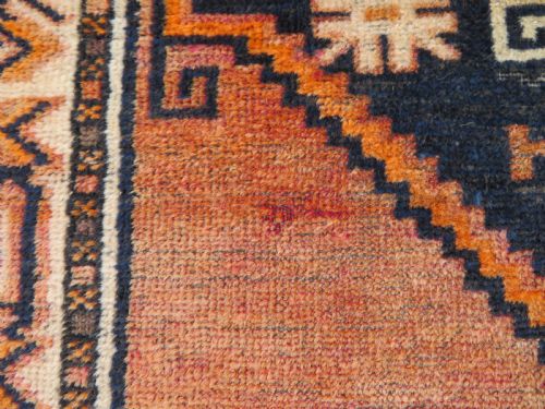 ANTIQUE TURKISH KURDISH VILLAGE RUG MALATYA PROVINCEEASTERN ANATOLIA162CM X 100CM - ADDITIONAL PHOTO 15