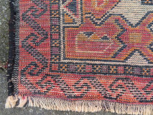 ANTIQUE TURKISH KURDISH VILLAGE RUG MALATYA PROVINCEEASTERN ANATOLIA162CM X 100CM - ADDITIONAL PHOTO 18