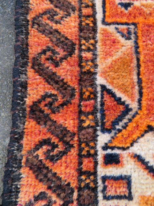 ANTIQUE TURKISH KURDISH VILLAGE RUG MALATYA PROVINCEEASTERN ANATOLIA162CM X 100CM - ADDITIONAL PHOTO 14