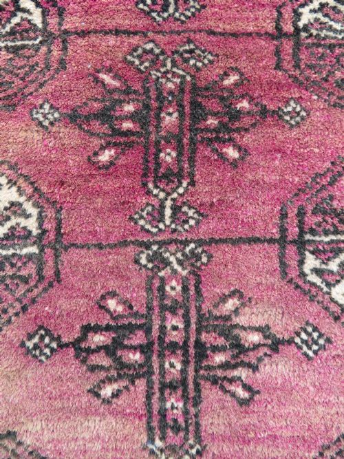 OLD AFGHAN TURKMEN SEHMIHRAB KIZIL AYAK PRAYER RUG 143CM X 90CM - ADDITIONAL PHOTO 14