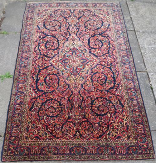 UNUSUAL DESIGN ANTIQUE SAROUK RUG WEST PERSIA 198CM X 128CM - ADDITIONAL PHOTO 1