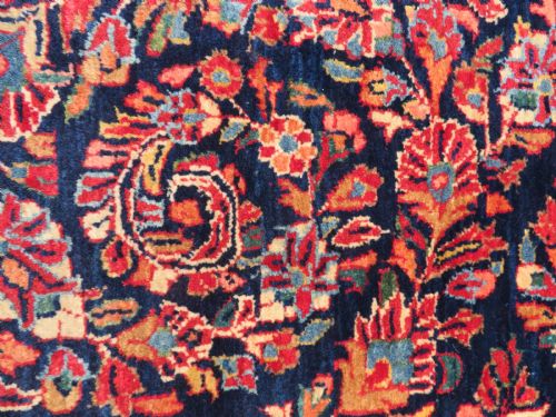 UNUSUAL DESIGN ANTIQUE SAROUK RUG WEST PERSIA 198CM X 128CM - ADDITIONAL PHOTO 9