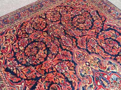 UNUSUAL DESIGN ANTIQUE SAROUK RUG WEST PERSIA 198CM X 128CM - ADDITIONAL PHOTO 14
