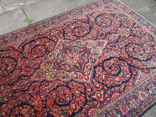 UNUSUAL DESIGN ANTIQUE SAROUK RUG WEST PERSIA 198CM X 128CM - ADDITIONAL PHOTO 15