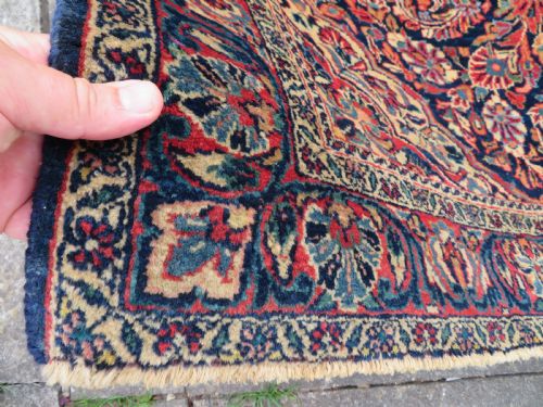 UNUSUAL DESIGN ANTIQUE SAROUK RUG WEST PERSIA 198CM X 128CM - ADDITIONAL PHOTO 16