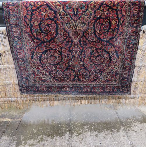 UNUSUAL DESIGN ANTIQUE SAROUK RUG WEST PERSIA 198CM X 128CM - ADDITIONAL PHOTO 28