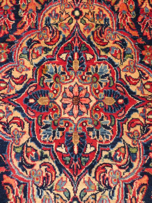 UNUSUAL DESIGN ANTIQUE SAROUK RUG WEST PERSIA 198CM X 128CM - ADDITIONAL PHOTO 5