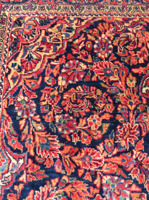 UNUSUAL DESIGN ANTIQUE SAROUK RUG WEST PERSIA 198CM X 128CM - ADDITIONAL PHOTO 6