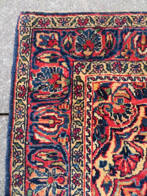 UNUSUAL DESIGN ANTIQUE SAROUK RUG WEST PERSIA 198CM X 128CM - ADDITIONAL PHOTO 13