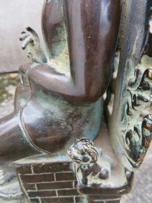 A COPPER ALLOY SEATED FIGURE OF BUDDHA IN THE EUROPEAN FASHION INDONESIAN ARCHIPELAGOCENTRAL JAVA CIRCA EARLY 15TH CENTURY - ADDITIONAL PHOTO 26
