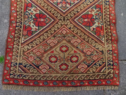 ANTIQUE KURDISH NARROW RUNNER NORTH WEST PERSIACIRCA 1900 318CM X 76CM - ADDITIONAL PHOTO 2