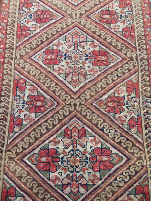 ANTIQUE KURDISH NARROW RUNNER NORTH WEST PERSIACIRCA 1900 318CM X 76CM - ADDITIONAL PHOTO 3