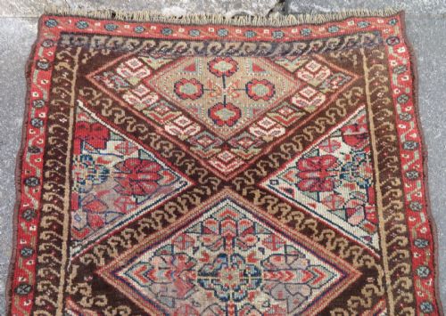 ANTIQUE KURDISH NARROW RUNNER NORTH WEST PERSIACIRCA 1900 318CM X 76CM - ADDITIONAL PHOTO 6