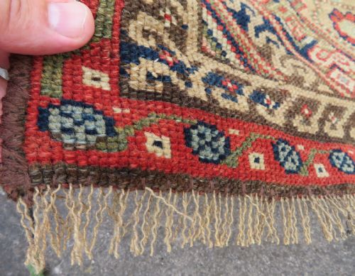 ANTIQUE KURDISH NARROW RUNNER NORTH WEST PERSIACIRCA 1900 318CM X 76CM - ADDITIONAL PHOTO 11