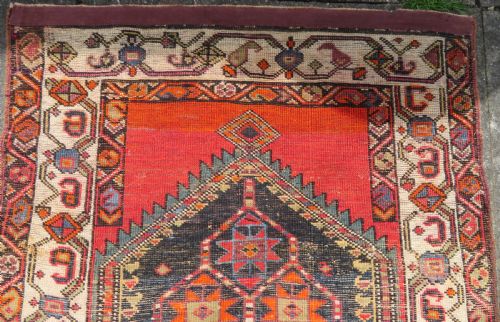 ATTRACTIVE ANTIQUE KURDISH NARROW VILLAGE MADE RUNNER NORTH WEST PERSIA 281CM X 93CM - ADDITIONAL PHOTO 21
