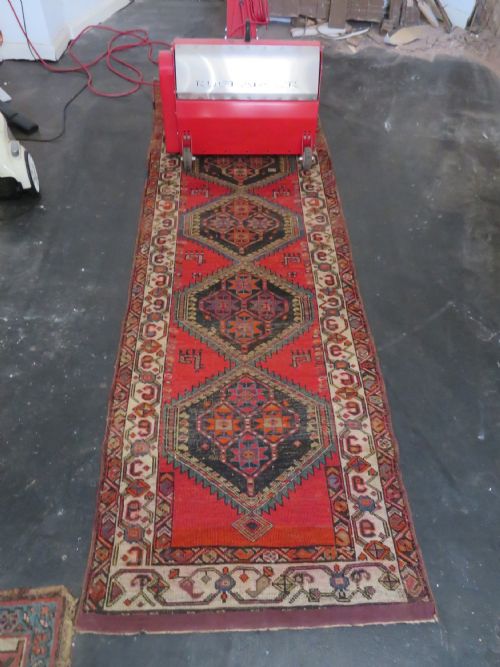 ATTRACTIVE ANTIQUE KURDISH NARROW VILLAGE MADE RUNNER NORTH WEST PERSIA 281CM X 93CM - ADDITIONAL PHOTO 25