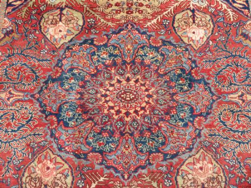 UNUSUAL OVERALL DESIGN ANTIQUE TABRIZ REGION VILLAGE RUG NORTH WEST PERSIA 186CM X 148CM - ADDITIONAL PHOTO 3