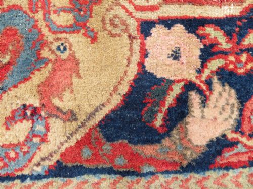 UNUSUAL OVERALL DESIGN ANTIQUE TABRIZ REGION VILLAGE RUG NORTH WEST PERSIA 186CM X 148CM - ADDITIONAL PHOTO 5