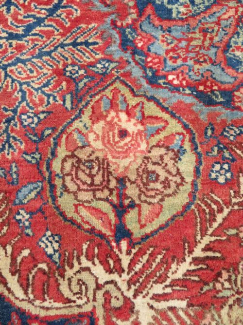 UNUSUAL OVERALL DESIGN ANTIQUE TABRIZ REGION VILLAGE RUG NORTH WEST PERSIA 186CM X 148CM - ADDITIONAL PHOTO 9