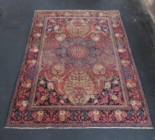 UNUSUAL OVERALL DESIGN ANTIQUE TABRIZ REGION VILLAGE RUG NORTH WEST PERSIA 186CM X 148CM - ADDITIONAL PHOTO 25