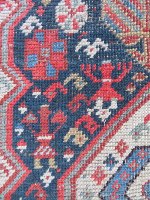 INTERIOR DESIGN EARLY ANTIQUE QASHQAI TRIBAL RUNNER CIRCA 1860S 293CM X 89CM - ADDITIONAL PHOTO 15