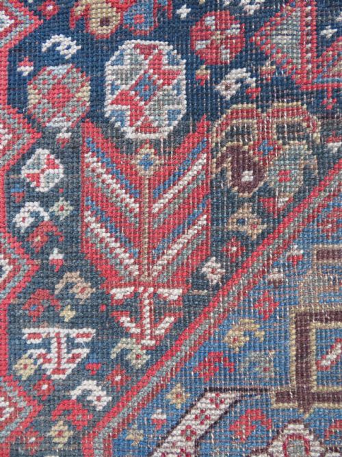 INTERIOR DESIGN EARLY ANTIQUE QASHQAI TRIBAL RUNNER CIRCA 1860S 293CM X 89CM - ADDITIONAL PHOTO 17