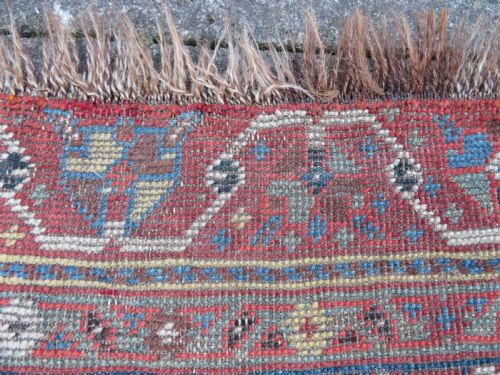 INTERIOR DESIGN EARLY ANTIQUE QASHQAI TRIBAL RUNNER CIRCA 1860S 293CM X 89CM - ADDITIONAL PHOTO 23