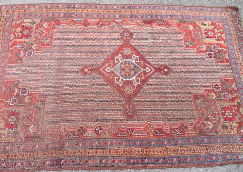 INTERIOR DESIGN EARLY ANTIQUE KHAMSEH TRIBAL RUG SOUTH WEST PERSIACIRCA 1870S 234CM X 148CM - ADDITIONAL PHOTO 2