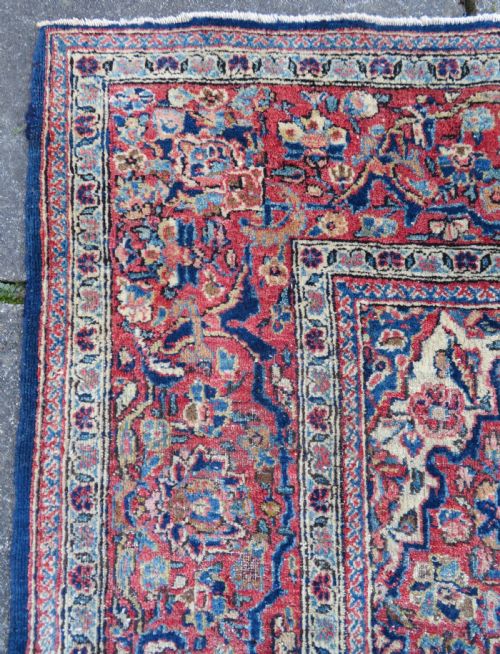 ANTIQUE KASHAN RUG NORTH WEST CENTRAL PERSIACIRCA 1920 207CM X 135CM - ADDITIONAL PHOTO 9