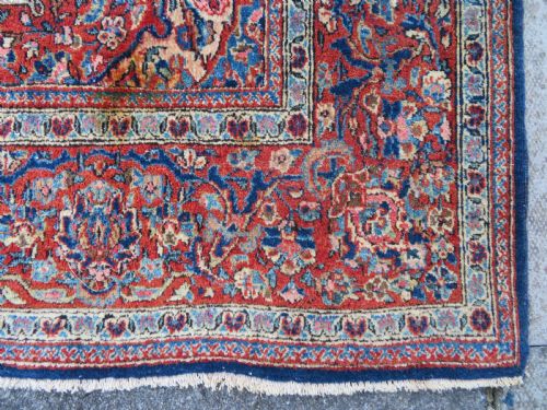 ANTIQUE KASHAN RUG NORTH WEST CENTRAL PERSIACIRCA 1920 207CM X 135CM - ADDITIONAL PHOTO 11