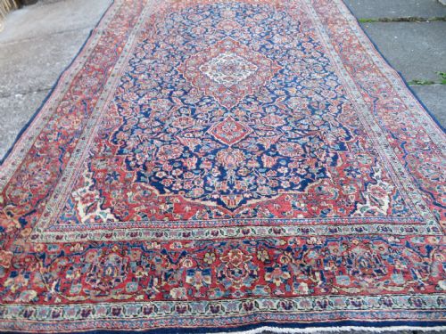 ANTIQUE KASHAN RUG NORTH WEST CENTRAL PERSIACIRCA 1920 207CM X 135CM - ADDITIONAL PHOTO 17