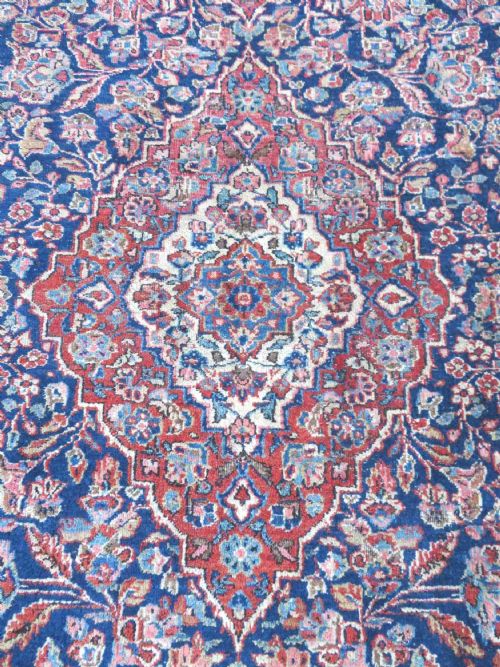 ANTIQUE KASHAN RUG NORTH WEST CENTRAL PERSIACIRCA 1920 207CM X 135CM - ADDITIONAL PHOTO 4