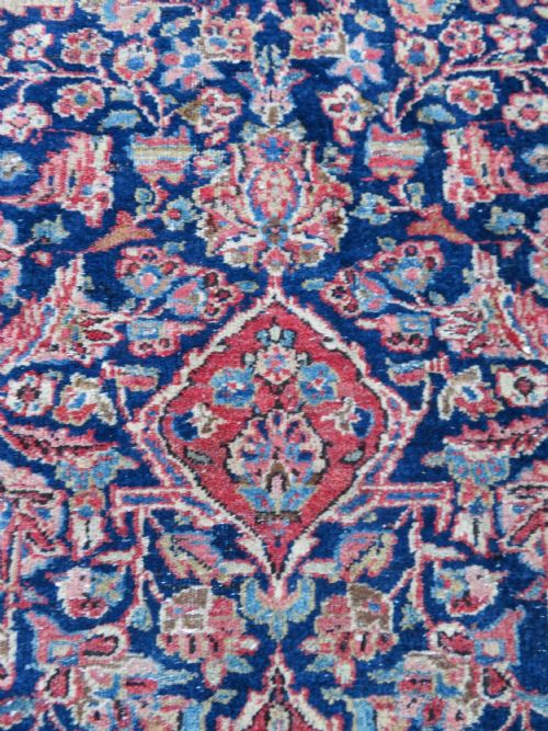 ANTIQUE KASHAN RUG NORTH WEST CENTRAL PERSIACIRCA 1920 207CM X 135CM - ADDITIONAL PHOTO 5