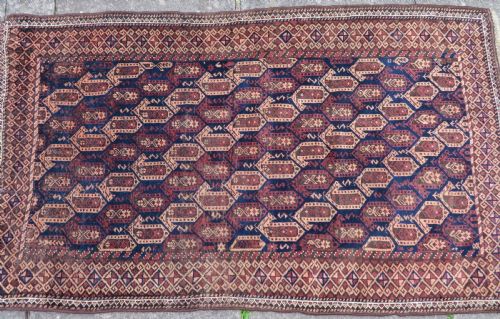 ANTIQUE BALUCH RUG MAHDAD KHANI TRIBESOUTH EAST PERSIALATE 19THC 163CM X 100CM - ADDITIONAL PHOTO 2