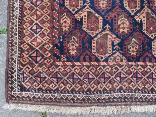 ANTIQUE BALUCH RUG MAHDAD KHANI TRIBESOUTH EAST PERSIALATE 19THC 163CM X 100CM - ADDITIONAL PHOTO 6