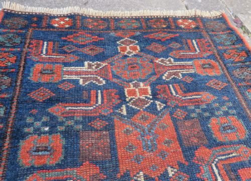 ANTIQUE KURDISH NARROW RUNNER RUG PAIR TRIBESWOMEN FIGURES NORTH WEST PERSIA 275CM X 76CM - ADDITIONAL PHOTO 13