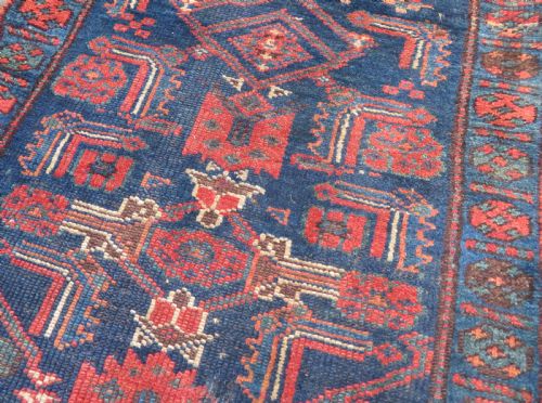 ANTIQUE KURDISH NARROW RUNNER RUG PAIR TRIBESWOMEN FIGURES NORTH WEST PERSIA 275CM X 76CM - ADDITIONAL PHOTO 14