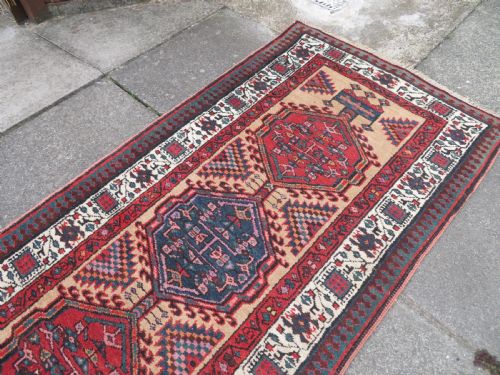 ANTIQUE SARAB NARROW VILLAGE RUNNER NORTH WEST PERSIA 330CM X 84CM - ADDITIONAL PHOTO 13