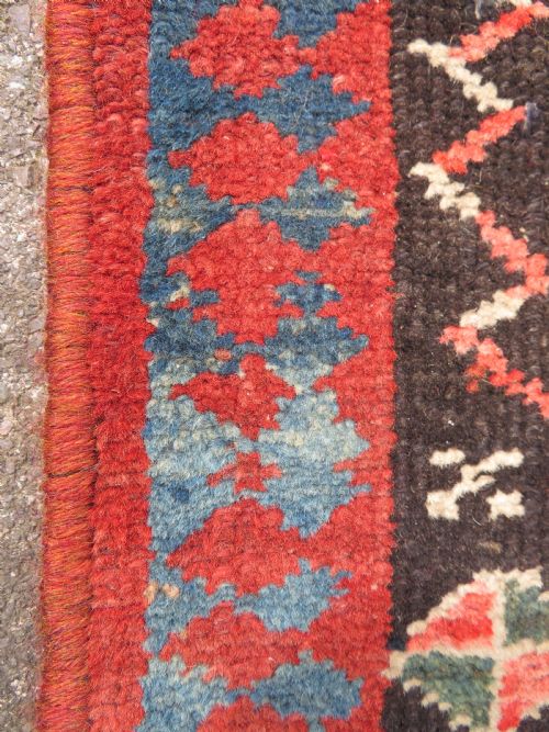 INTERIOR DESIGNEARLY ANTIQUE KURDISH NARROW RUNNERRUG NORTH WEST PERSIACIRCA 1860S 282CM X 74CM - ADDITIONAL PHOTO 9
