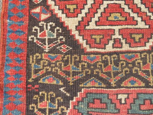 INTERIOR DESIGNEARLY ANTIQUE KURDISH NARROW RUNNERRUG NORTH WEST PERSIACIRCA 1860S 282CM X 74CM - ADDITIONAL PHOTO 12